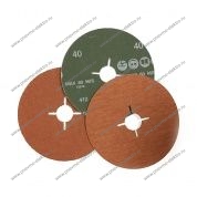 Фибровый шлифовальный круг RoxelPro 125х22мм P60, керамика (110345)
