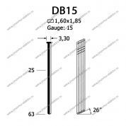 Гвозди DB15/38 galv, Omer   (2 / 24 тыс.шт.)